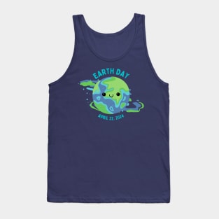 Earth Day 2024 April 22 - Cute Earth Tank Top